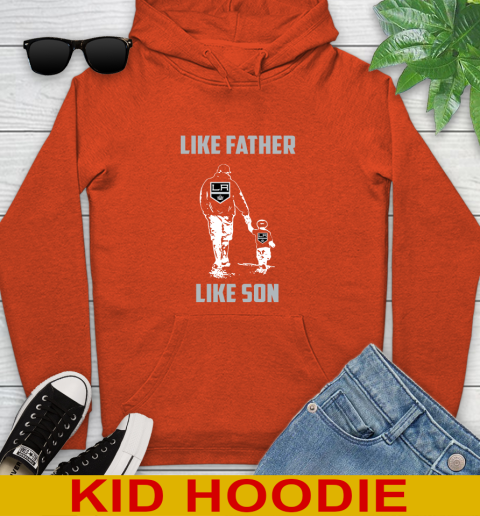 Los Angeles Kings NHL Hockey Like Father Like Son Sports Youth Hoodie 4