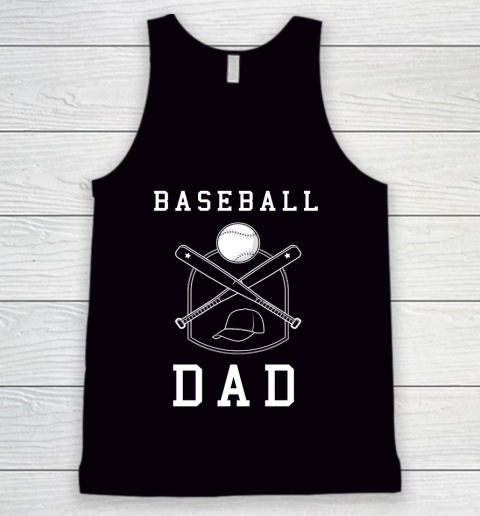 Father's Day Funny Gift Ideas Apparel  Baseball Dad Coach Dad Father T Shirt Tank Top