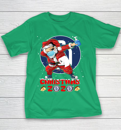 San Diego Padres Funny Santa Claus Dabbing Christmas 2020 MLB Youth T-Shirt 3
