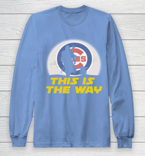 Chicago Cubs MLB Baseball Star Wars Yoda And Mandalorian This Is The Way Long Sleeve T-Shirt 8