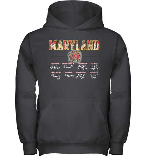 Fathead Maryland Terrapins Football Player Signatures Youth Hoodie