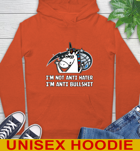 Orlando Magic NBA Basketball Unicorn I'm Not Anti Hater I'm Anti Bullshit Hoodie 5