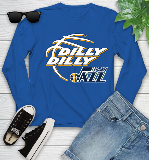 NBA Utah Jazz Dilly Dilly Basketball Sports Youth Long Sleeve 9