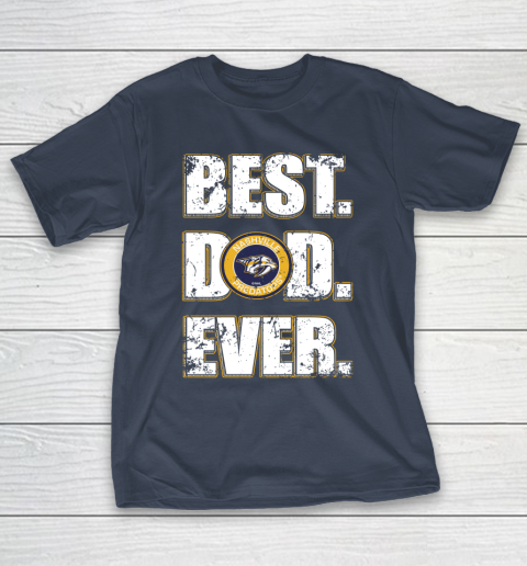 NHL Nashville Predators Hockey Best Dad Ever Family Shirt T-Shirt 3