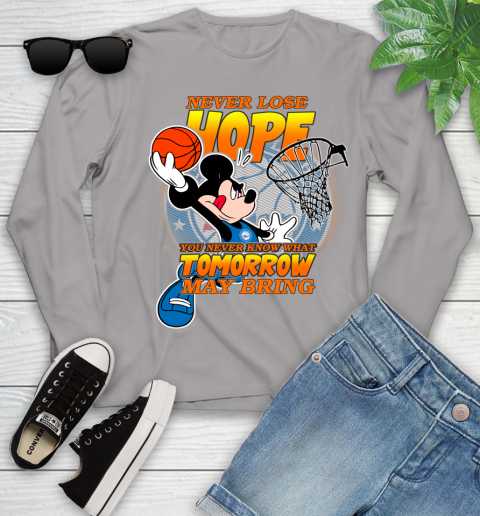 Philadelphia 76ers NBA Basketball Mickey Disney Never Lose Hope Youth Long Sleeve 5