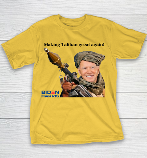 Making The Taliban Great Again Funny Joe Biden Youth T-Shirt 3