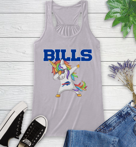 Buffalo Bills NFL Football Funny Unicorn Dabbing Sports Racerback Tank 5