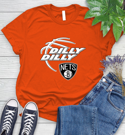 NBA Brooklyn Nets Dilly Dilly Basketball Sports Women's T-Shirt 4
