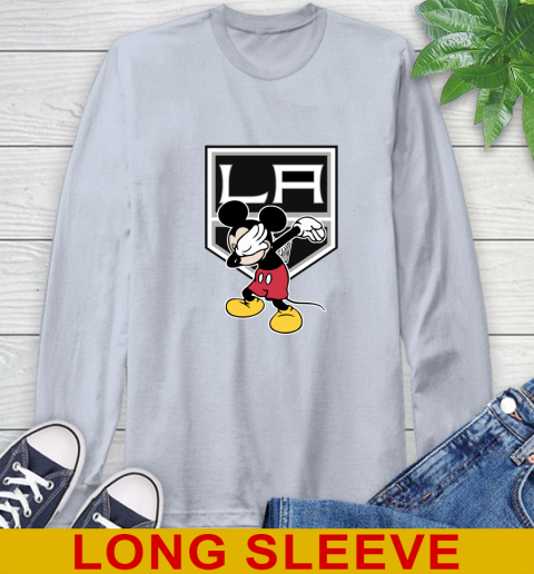 Los Angeles Kings NHL Hockey Dabbing Mickey Disney Sports Long Sleeve T-Shirt 6