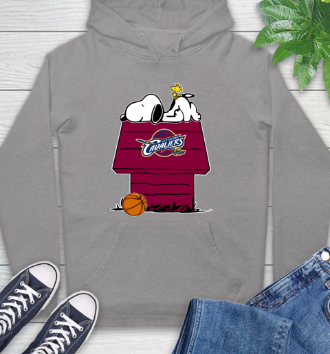 Cleveland Cavaliers NBA Basketball Snoopy Woodstock The Peanuts Movie Hoodie 6