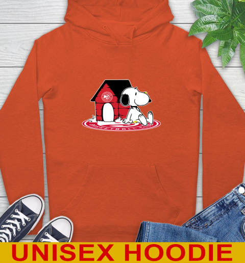 NBA Basketball Atlanta Hawks Snoopy The Peanuts Movie Shirt Hoodie - Image 6