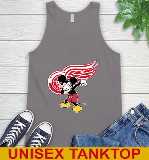Detroit Red Wings NHL Hockey Dabbing Mickey Disney Sports Tank Top 7