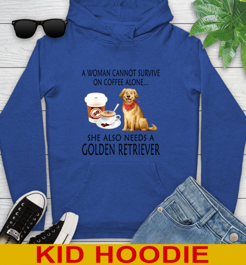 Women cannot survive on coffee alone she also need a GOLDEN tshirt 117