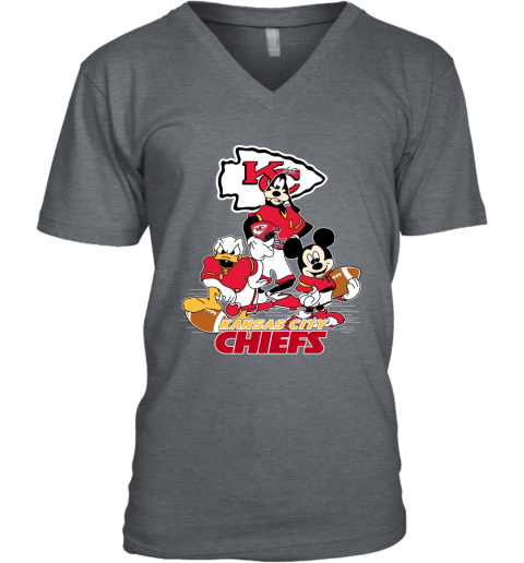 Kansas City Chiefs Youth Football T-Shirt - Heather Gray