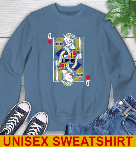 NBA Basketball LA Clippers The Queen Of Hearts Card Shirt Sweatshirt 10