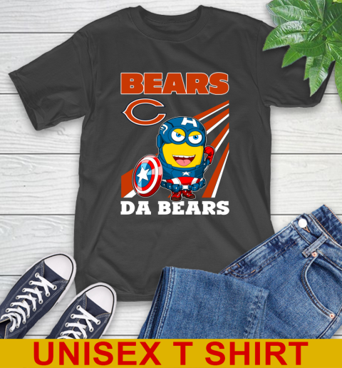 NFL Football Chicago Bears Captain America Marvel Avengers Minion Shirt T-Shirt
