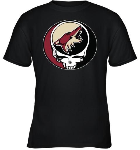 Arizona Coyotes Grateful Dead Steal Your Face Hockey Nhl Shirts Kids T-Shirt