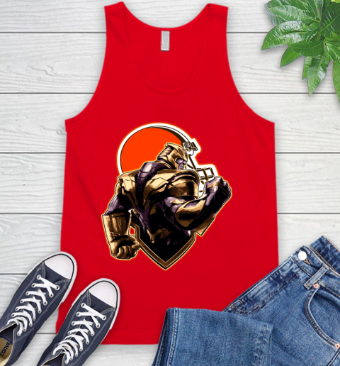 NFL Thanos Avengers Endgame Football Sports Cleveland Browns Tank Top 6