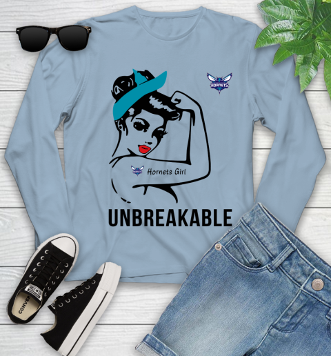 NBA Charlotte Hornets Girl Unbreakable Basketball Sports Youth Long Sleeve 6