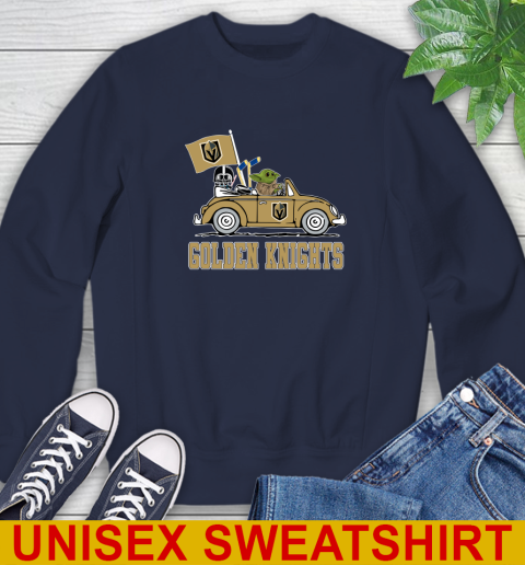 NHL Hockey Vegas Golden Knights Darth Vader Baby Yoda Driving Star Wars Shirt Sweatshirt 3