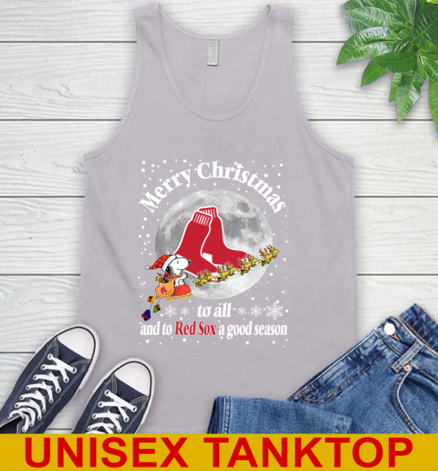 Boston Red Sox Merry Christmas To All And To Red Sox A Good Season MLB Baseball Sports Tank Top 3