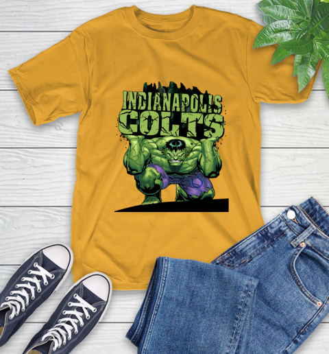 Indianapolis Colts NFL Football Incredible Hulk Marvel Avengers Sports (1) T-Shirt 3