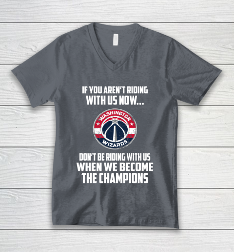 NBA Washington Wizards Basketball We Become The Champions V-Neck T-Shirt 4