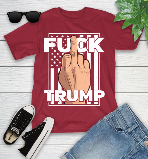 Fuck Trump Middle Finger Anti Republican T Shirt 105