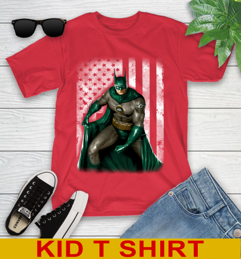 Dallas Stars NHL Hockey Batman DC American Flag Shirt Youth T-Shirt 11