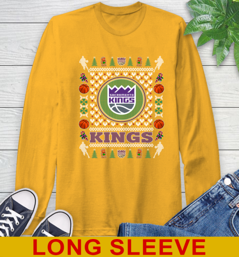Sacramento Kings Merry Christmas NBA Basketball Loyal Fan Long Sleeve T-Shirt 2