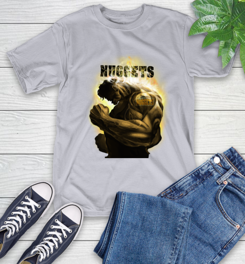 Denver Nuggets NBA Basketball Hulk Marvel Avengers Sports T-Shirt 6