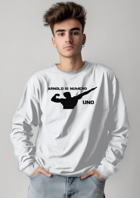 Unisex Arnold is numero uno Long Sleeve T-Shirt