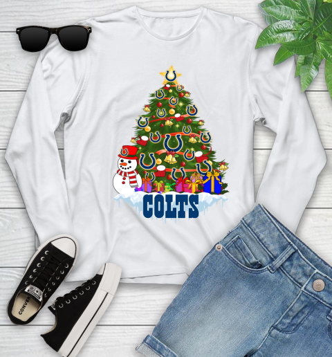 Indianapolis Colts Merry Christmas NFL Football Sports Youth Long Sleeve