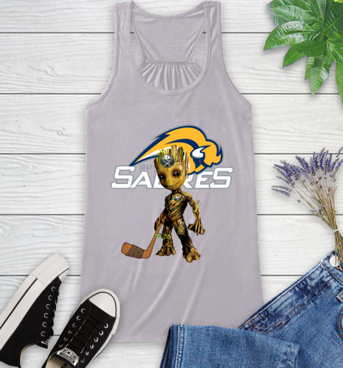 Buffalo Sabres NHL Hockey Groot Marvel Guardians Of The Galaxy Racerback Tank 5