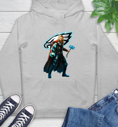 NFL Thor Avengers Endgame Football Philadelphia Eagles Hoodie 6