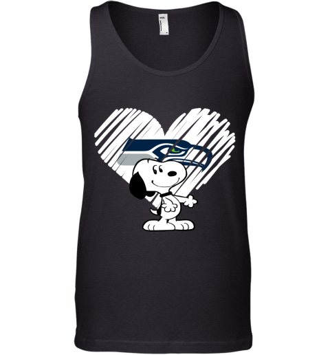 A Happy Christmas With Seattle Seahawks Snoopy Tank Top