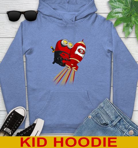 NFL Football San Francisco 49ers Deadpool Minion Marvel Shirt Youth Hoodie 12