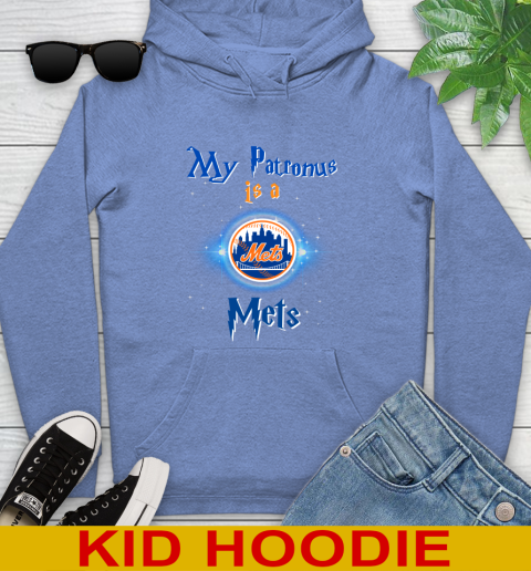 MLB Baseball Harry Potter My Patronus Is A New York Mets Youth Hoodie 12