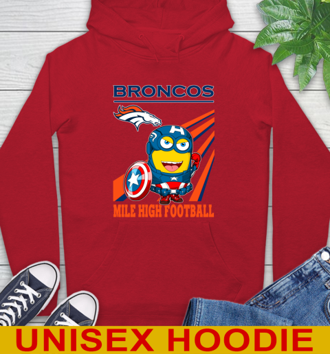NFL Football Denver Broncos Captain America Marvel Avengers Minion Shirt Hoodie 10