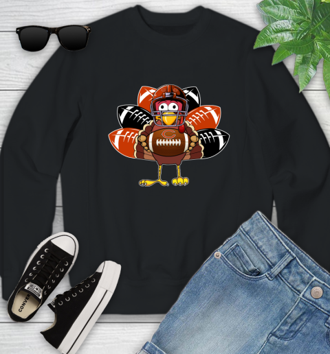 Chicago Bears Turkey Thanksgiving Day Youth Sweatshirt 2