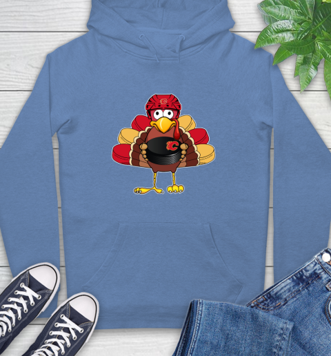 Calgary Flames Turkey Thanksgiving Day Hoodie 11