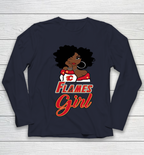 Calgary Flames Girl NHL Youth Long Sleeve 3