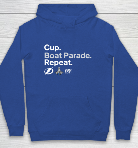 Cup Boat Parade Repeat Tampa bay Lightnings Stanley Hockey 2021 Youth Hoodie 6