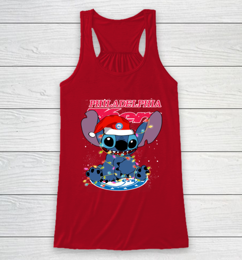 Philadelphia 76ers NBA noel stitch Basketball Christmas Racerback Tank 4