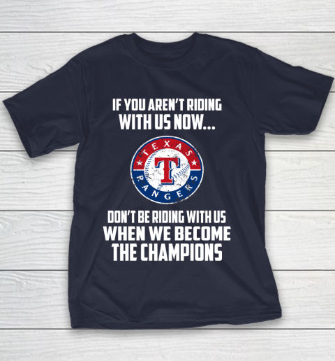 MLB Texas Rangers Baseball We Become The Champions Youth T-Shirt 2