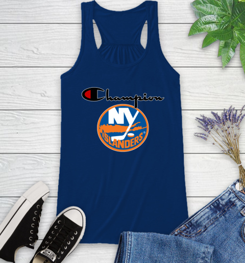 NHL Hockey New York Islanders Champion Shirt Racerback Tank 6 NHL Hockey New York Islanders Champion Shirt Racerback Tank - Image 6