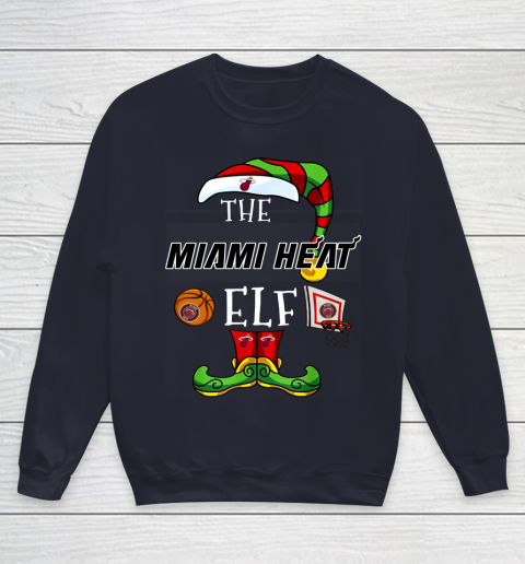 Miami Heat Christmas ELF Funny NBA Youth Sweatshirt 2