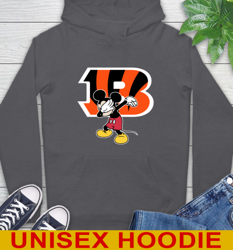 Cincinnati Bengals NFL Football Dabbing Mickey Disney Sports Hoodie 7