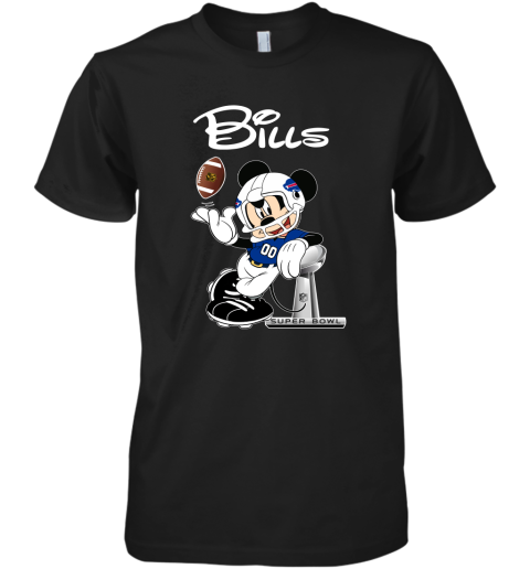 Mickey Bills Taking The Super Bowl Trophy Football Premium Men's T-Shirt