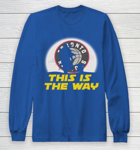Toronto Raptors NBA Basketball Star Wars Yoda And Mandalorian This Is The Way Long Sleeve T-Shirt 6